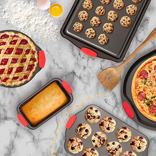 9 Piece Baking Pans Set Non Stick (Black)