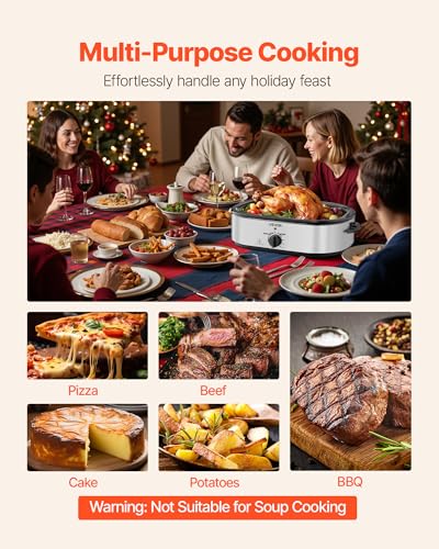 Roaster Oven 18QT Electric Roaster Oven (Silver / 18QT)