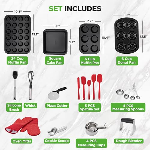 42 Piece Nonstick Bakeware Set (42-Piece Set 2026 edition)