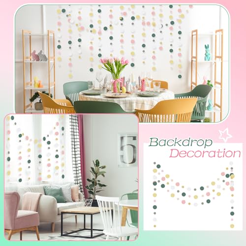 5 Pieces Circle Garland Banner Hanging (5 Count)