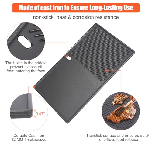 Reversible Griddle Replacement Parts (18.9" x 11.2" x 0.5")