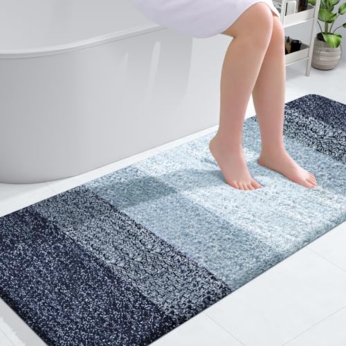 Bathroom Runner Rug 59x24 (59" X 24" / Airy Blue)