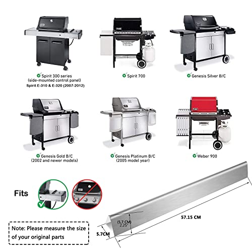 22.5" 7537 7536 Flavorizer Bars for Weber Spirit 300 (22.5" x 2.2" - 7537 Spirit 300)
