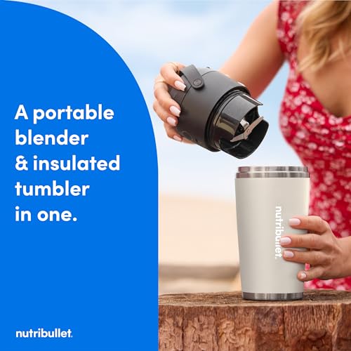 Flip Portable Blender with Insulated Cup (20 oz / Linen)