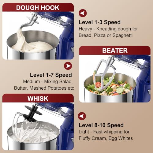 4QT Electric Stand Mixer (Sapphire Blue)