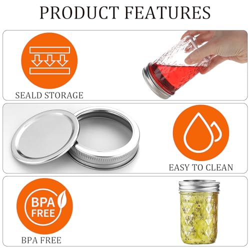 8oz 250ml Glass Mason Jars 6 Pack (8 oz)