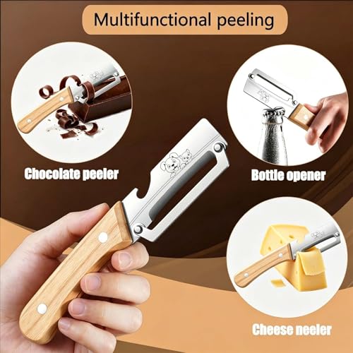 Vegetable Peeler (Standard / Silver/Natural Wood)