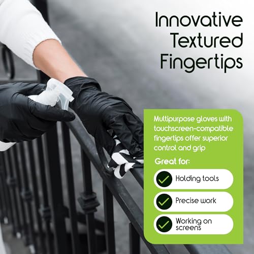 Black Nitrile Gloves (X-Large / Nitrile)