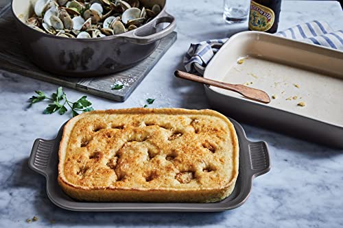 Stoneware Rectangular Dish with Platter Lid (Oyster)