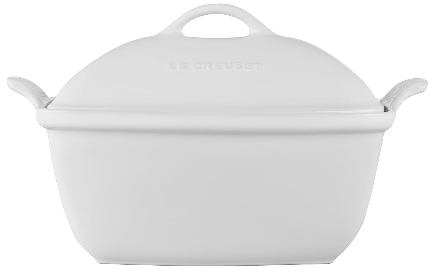 Heritage Stoneware Deep Baker with Lid (White)