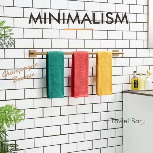 Bathroom Towel Bar 32'' Towel Holder for Bath Kitchen Cabinet Towel Rails 32 Inch Champagne Bronze Stainless Steel B4005CPG (Champagne Bronze / 32-Inch)