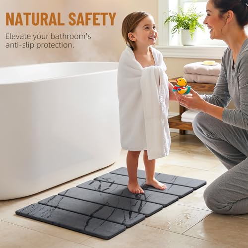 Stone Bath Mat (E-marble Gray)