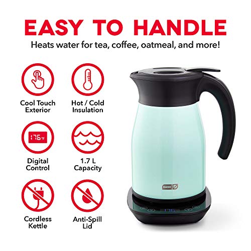 Insulated Electric Kettle (1.8 Quarts / Matte Aqua)