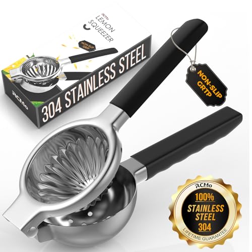 Lemon Squeezer 304 Stainless Steel Large Metal Manual Citrus Juicer