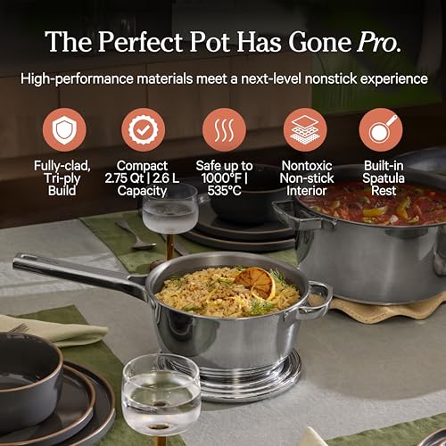 Mini Titanium Perfect Pot Pro (2.75 Quarts / Chrome)