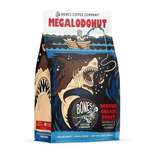 Megalodonut Boston Cream Donut Flavored Coffee (Boston Cream Donut (Whole Bean))
