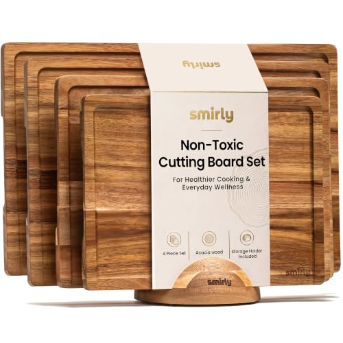 Wood Cutting Board (Brown / 5-Piece)