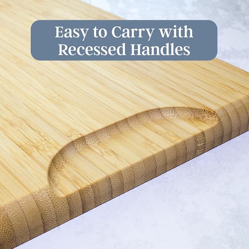 3 Piece Bamboo Cutting Board Set