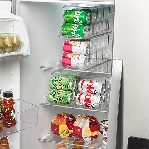 Soda Can Organizer Dispenser for Refrigerator (2 Count)