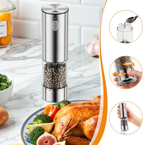 Rechargeable Electric Salt and Pepper Grinder Set