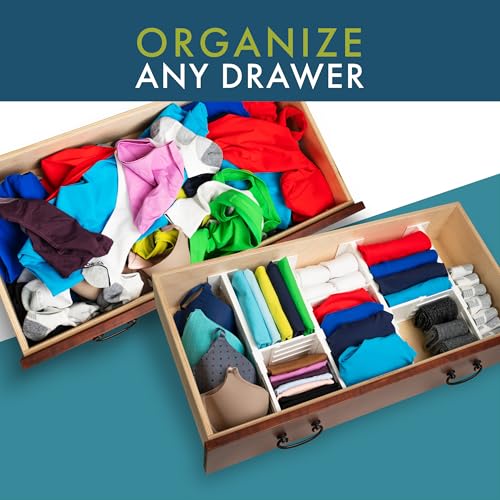 Dial Industries Dresser Drawer Organizer Dividers (4.5 in Deep, (Set of 4))