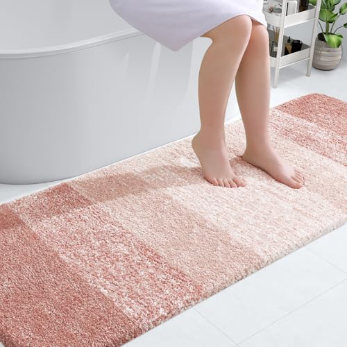 Bathroom Runner Rug 70x20 (70" X 20" / Peach)