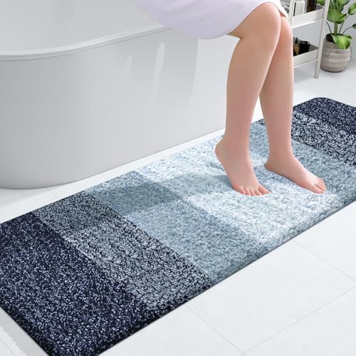 Bathroom Runner Rug 59x20 (59" X 20" / Airy Blue)