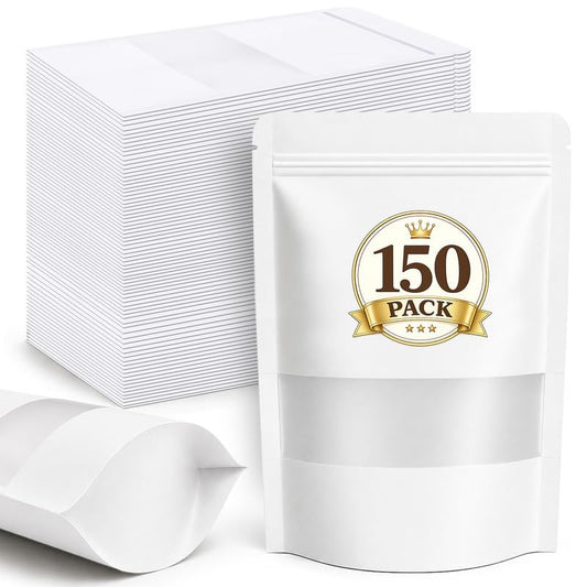 150 Pack Cookie Bags (White / 150 Pack 5.9x8.6in (15x22cm))
