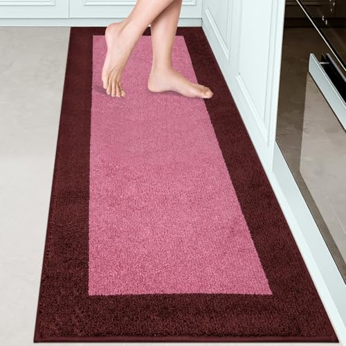 Kitchen Rug 24" x 70" (Burgundy Red / 24" X 70")