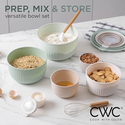 Prep Bowls with Lids (Mint / 12 Piece Set - Deep Bowls)