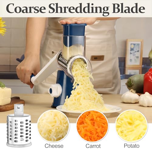 Rotary Cheese Grater Hand Crank Cheese Shredder for Fresh Cheese