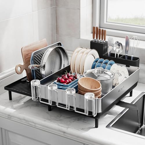 Large Dish Drying Rack (Black-new)
