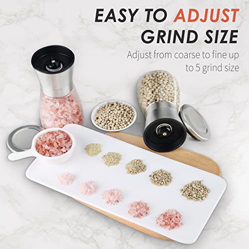 Original Stainless Steel Salt or Pepper Grinder (Silver1)