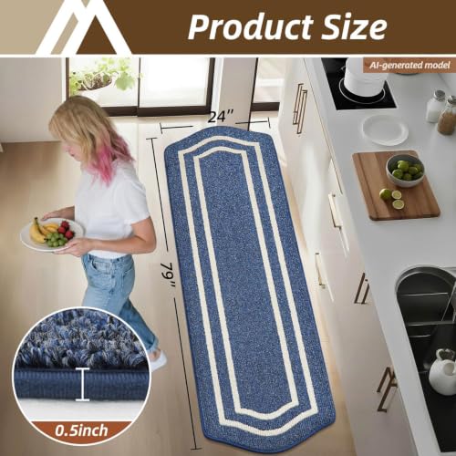 Long Kitchen Floor Mats and Rugs Non Slip Washable