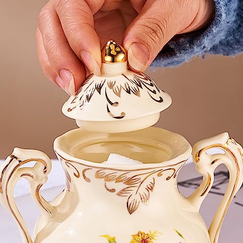 Ceramic Sugar and Creamer Set