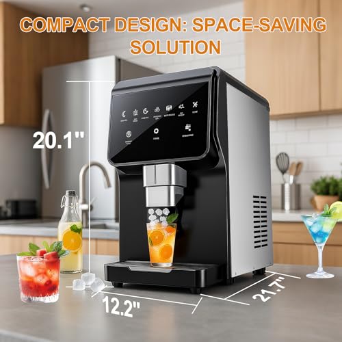 Countertop Nugget Ice Maker with Water Dispenser