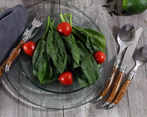Laguiole 20 Piece Stainless Steel Flatware Set (Wood Grain)