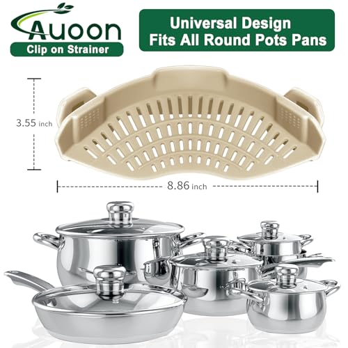 Pasta Strainer Clip on Silicone (MilkShake / Standard 8.86 x 3.55 in)