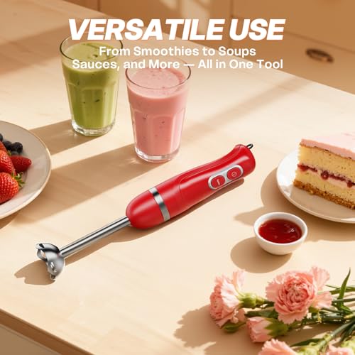 Immersion Blender Corded 400W (Christmas Red / single)