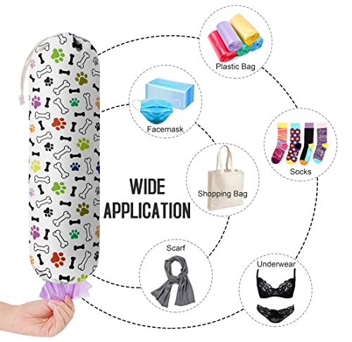 Dog Pattern Grocery Bags Holder & Organizer (Dog 07)