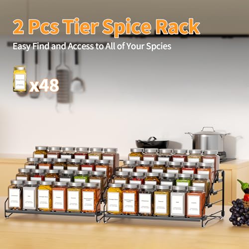 4 Tier Spice Rack Organizer (2 Count)