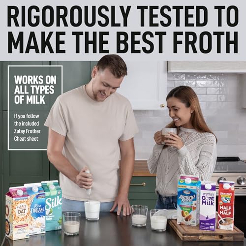 Zulay Milk Frother Wand (Milky White / Gift Box Frother)