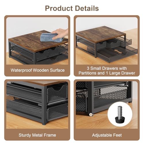 Coffee Pod Holder For Counter (Antique Finish)
