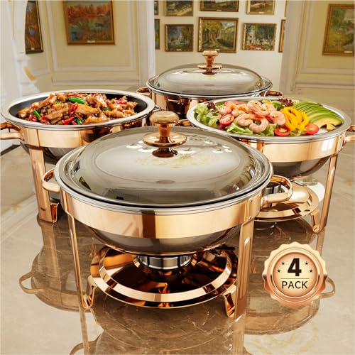 Chafing Dishes for Buffet (Rose Gold 4)