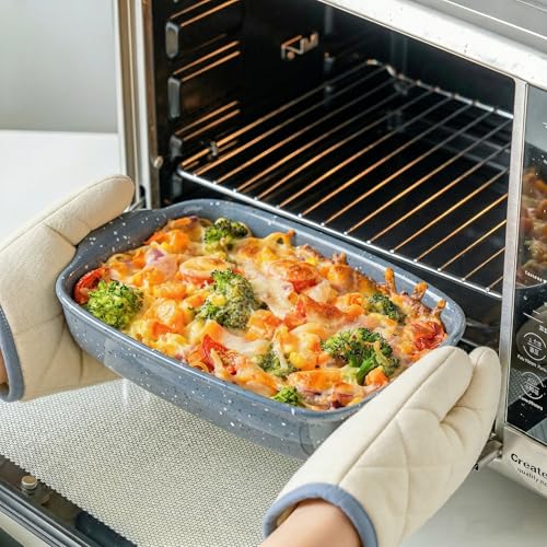 Ceramic Bakeware Dish Set of 3 (Grey)