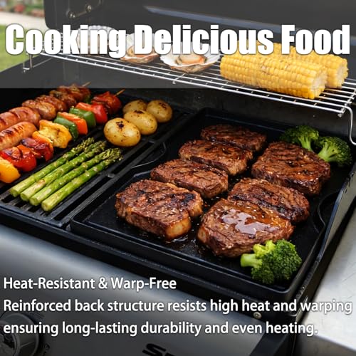 Grill Griddle for Weber Spirit 300 Series (17.4" x 11.9" x 1.2")