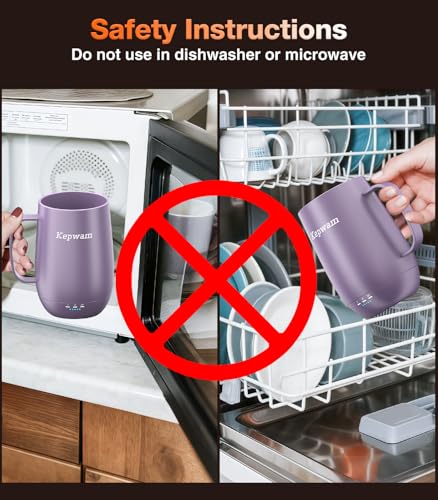 Heated Coffee Mug T2 (Lilac Violet / 20oz)
