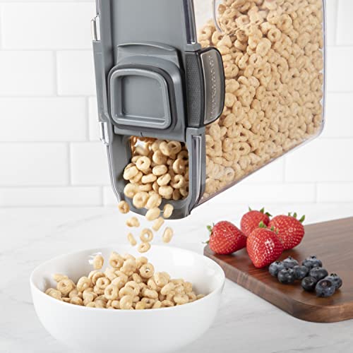 International ProKeeper+ Clear Plastic Airtight Food Baker's Kitchen Storage Organization Container Canister Set with Magnetic Accessories (2- Piece Set)
