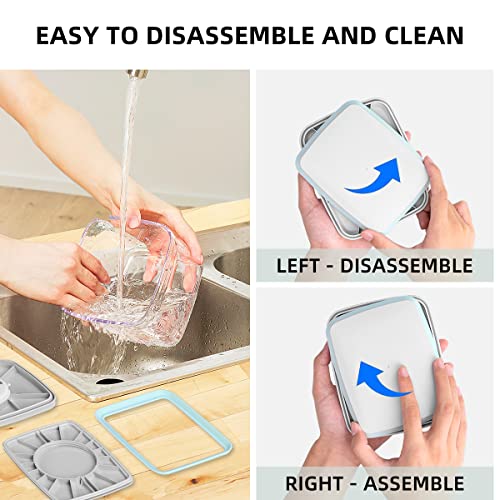 12 Pcs Pop Airtight Food Storage Containers with Lids for Kitchen Pantry Organization Stackable Cereal Snacks Flour Sugar Coffee Spaghetti (12 Pcs Set)