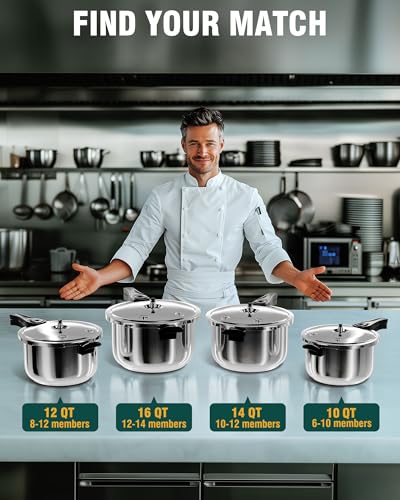 Stainless Steel Pressure Cooker (11 Quarts)